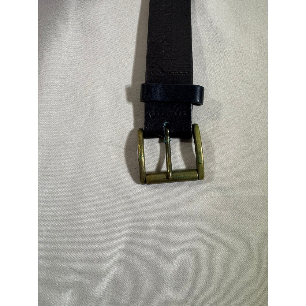 Eddie Bauer Mens Brown Leather Belt Brass Buckle Casual Workwear Outdoor Size 36